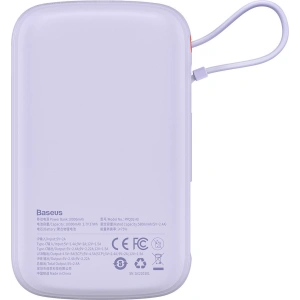 Powerbank Baseus Qpow 10000mAh 20W Quick Charge SCP AFC FCP fioletowy + kabel Lightning
