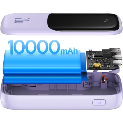 Kup Powerbank Baseus Qpow 10000mAh 20W Quick Charge SCP AFC FCP violett + Lightning-Kabel - BSU3427PRP - {ean13} - Sklep Home Screen