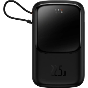 Powerbank Baseus Qpow 10000mAh 22.5W Quick Charge SCP AFC FCP czarny + kabel USB-C