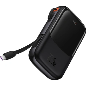 Powerbank Baseus Qpow 10000mAh 22.5W Quick Charge SCP AFC FCP czarny + kabel USB-C