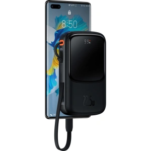 Powerbank Baseus Qpow 10000mAh 22.5W Quick Charge SCP AFC FCP czarny + kabel USB-C