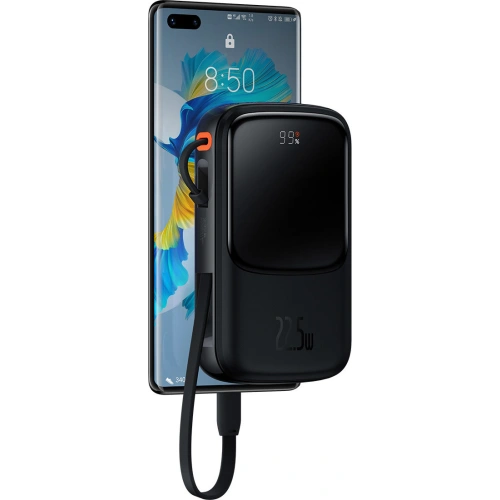 Kup Powerbank Baseus Qpow 10000mAh 22.5W Schnellladung SCP AFC FCP schwarz + USB-C Kabel - BSU3428BLK - {ean13} - Sklep Home Screen