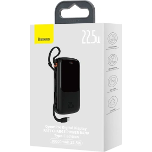 Powerbank Baseus Qpow 10000mAh 22.5W Quick Charge SCP AFC FCP czarny + kabel USB-C