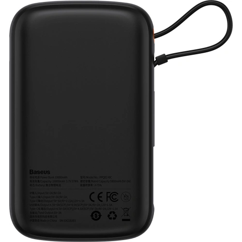 Kup Powerbank Baseus Qpow 10000mAh 22.5W Schnellladung SCP AFC FCP schwarz + USB-C Kabel - BSU3428BLK - {ean13} - Sklep Home Screen