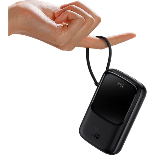 Kup Powerbank Baseus Qpow 10000mAh 22.5W Schnellladung SCP AFC FCP schwarz + USB-C Kabel - BSU3428BLK - {ean13} - Sklep Home Screen