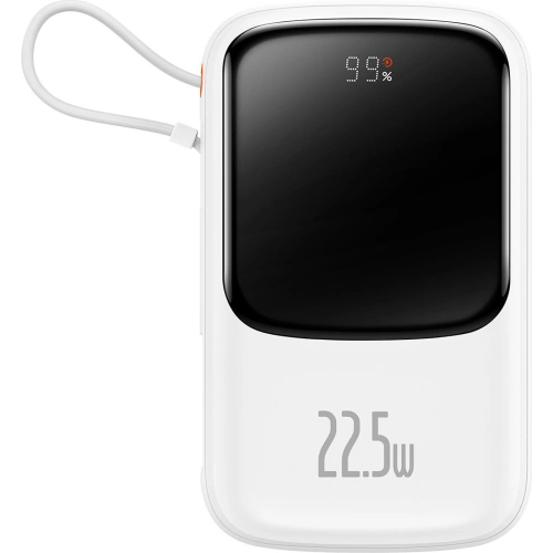 Kup Powerbank Baseus Qpow 10000mAh 22.5W Quick Charge SCP AFC FCP weiß + USB-C Kabel - BSU3429WHT - {ean13} - Sklep Home Screen