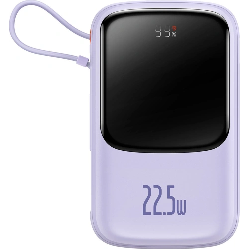Kup Powerbank Baseus Qpow 10000mAh 22,5W Schnellladung SCP AFC FCP violett + USB-C Kabel - BSU3430PRP - {ean13} - Sklep Home Screen