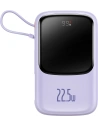 Powerbank Baseus Qpow 10000mAh 22.5W Quick Charge SCP AFC FCP violet + cablu USB-C