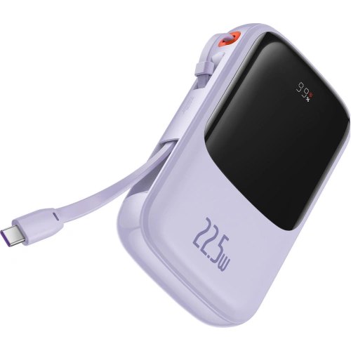 Kup Powerbank Baseus Qpow 10000mAh 22,5W Schnellladung SCP AFC FCP violett + USB-C Kabel - BSU3430PRP - {ean13} - Sklep Home Screen