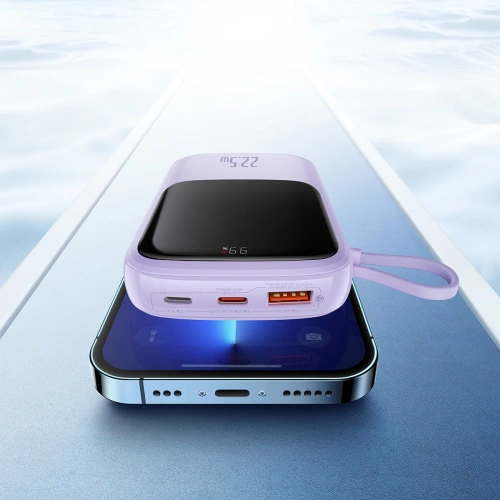 Kup Powerbank Baseus Qpow 10000mAh 22,5W Schnellladung SCP AFC FCP violett + USB-C Kabel - BSU3430PRP - {ean13} - Sklep Home Screen