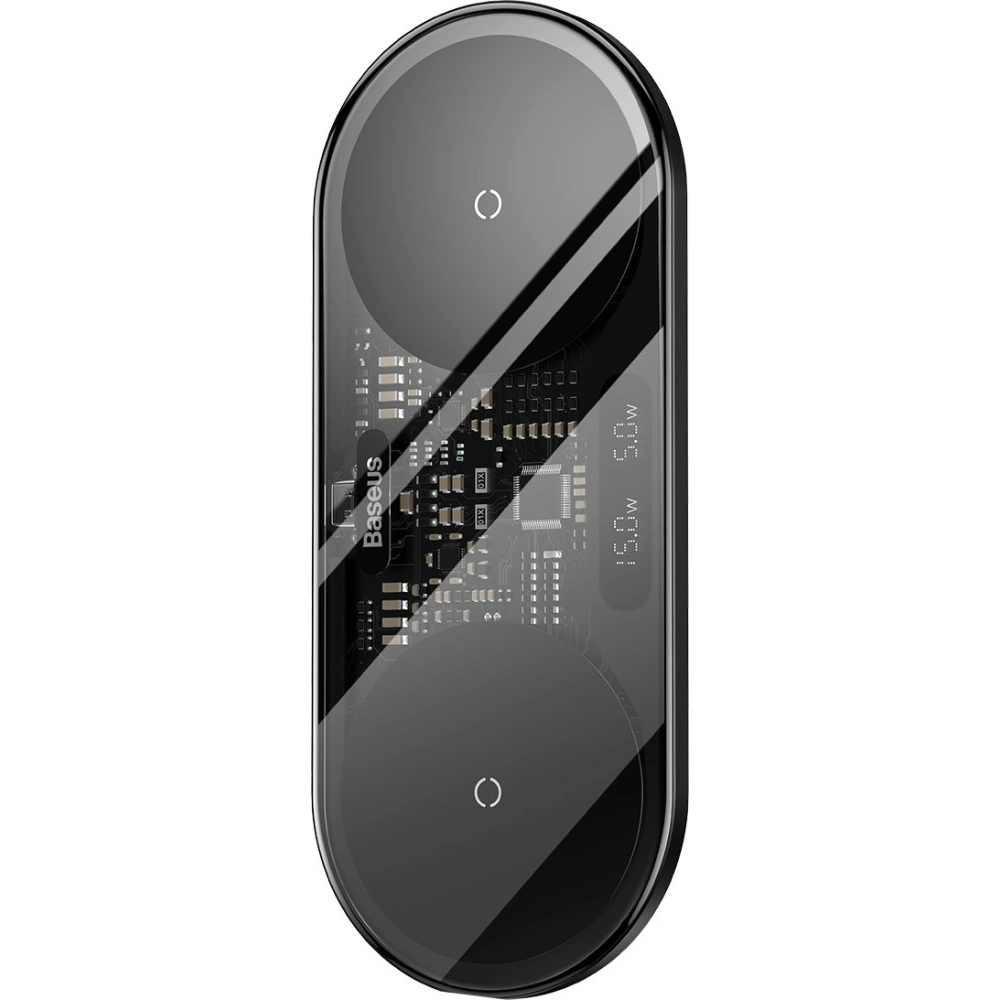 Ładowarka indukcyjna Baseus Digital LED Display 20W czarny