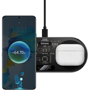 Kup Ładowarka indukcyjna Baseus Digital LED Display 20W czarny - BSU3431BLK - {ean13} - Sklep Home Screen