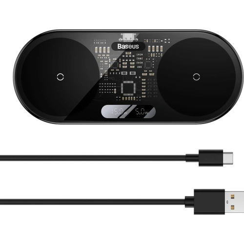 Kup Induktionsladegerät Baseus Digital LED Display 20W schwarz - BSU3431BLK - {ean13} - Sklep Home Screen