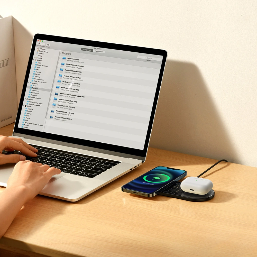 Ładowarka indukcyjna Baseus Digital LED Display 20W czarny