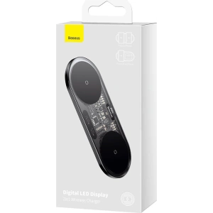 Kup Ładowarka indukcyjna Baseus Digital LED Display 20W czarny - BSU3431BLK - {ean13} - Sklep Home Screen