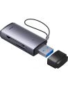 Baseus Lite Series adapter SD/TF USB card reader gray