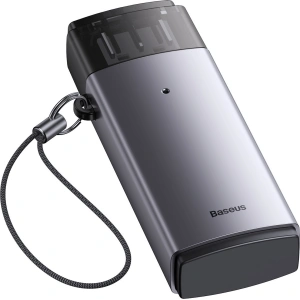 Buy Baseus Lite Series adapter SD/TF USB card reader gray - BSU3432GRY - {ean13} - Home Screen Store Europe