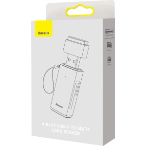 Buy Baseus Lite Series adapter SD/TF USB card reader gray - BSU3432GRY - {ean13} - Home Screen Store Europe