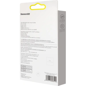 Buy Baseus Lite Series adapter SD/TF USB card reader gray - BSU3432GRY - {ean13} - Home Screen Store Europe