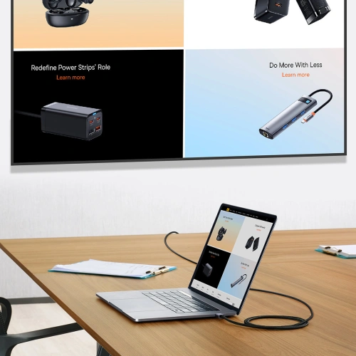 Kup Kábel Baseus High Definition Series USB-C - HDMI 2.0 4K 60Hz 2m fekete - BSU3434BLK - {ean13} - Sklep Home Screen