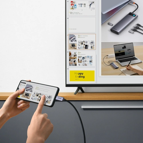 Kup Kábel Baseus High Definition Series USB-C - HDMI 2.0 4K 60Hz 2m fekete - BSU3434BLK - {ean13} - Sklep Home Screen