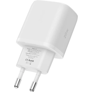 Síťová nabíječka Tech-Protect C20W 2-portová nabíječka PD 20W QC 3.0 bílá