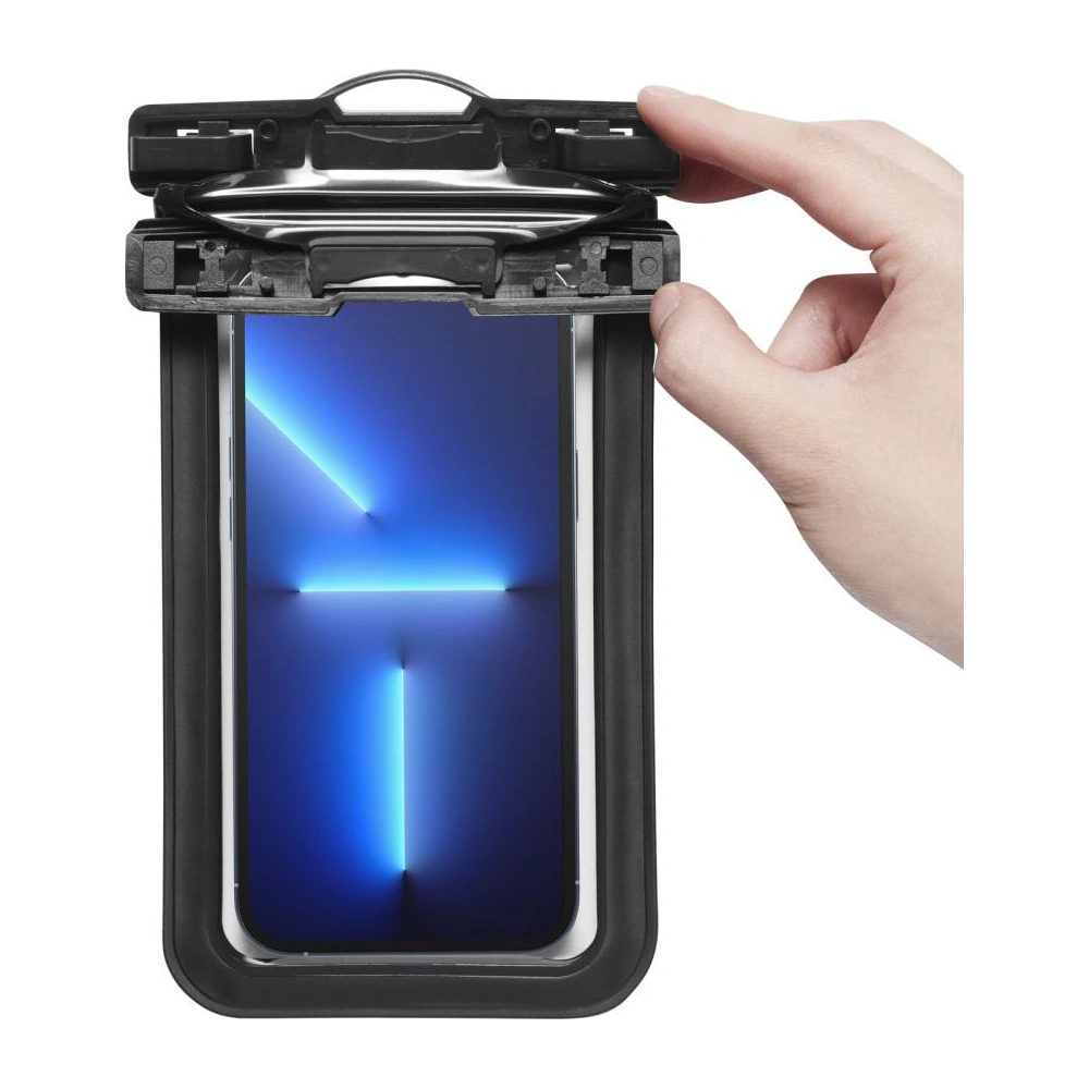 Wodoodporne uniwersalne etui Spigen A601 Universal Waterproof Case Black [2 PACK]