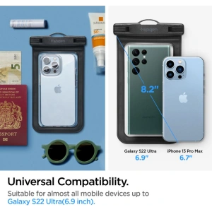 Kup Wasserdichte universelle Hülle Spigen A601 Universal Waterproof Case Schwarz [2 PACK] - SPN2275BLK - {ean13} - Sklep Home Screen