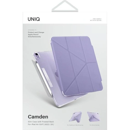 Kup Etui UNIQ Camden Apple iPad Air 10.9 2020/2022 (4. i 5. generacji) / iPad Air 11 2024 (6. generacji) lawendowy/lavender Antimicrobial - UNIQ633LAV - {ean13} - Sklep Home Screen