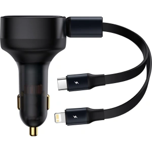 Buy Baseus Enjoyment Car Charger 2in1 30W black - BSU3437BLK - {ean13} - Home Screen Store Europe
