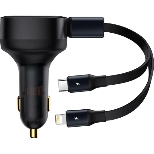 Kup Auto-Ladegerät Baseus Enjoyment 2-in-1 30W schwarz - BSU3437BLK - {ean13} - Sklep Home Screen