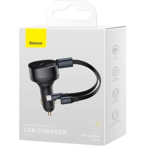 Buy Baseus Enjoyment Car Charger 2in1 30W black - BSU3437BLK - {ean13} - Home Screen Store Europe