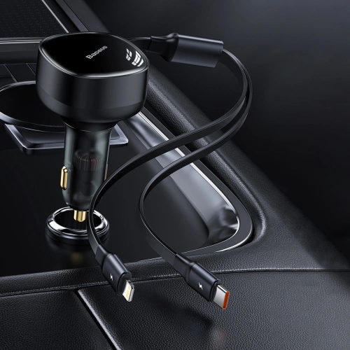 Kup Încărcător auto Baseus Enjoyment 2w1 30W negru - BSU3437BLK - {ean13} - Sklep Home Screen