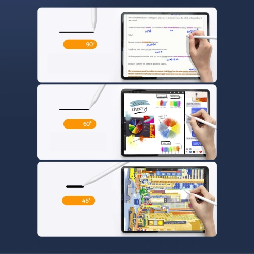 Kup Kapazitiver Stift Baseus für iPad weiß + USB-C Kabel 3A 0.3m - BSU3440WHT - {ean13} - Sklep Home Screen