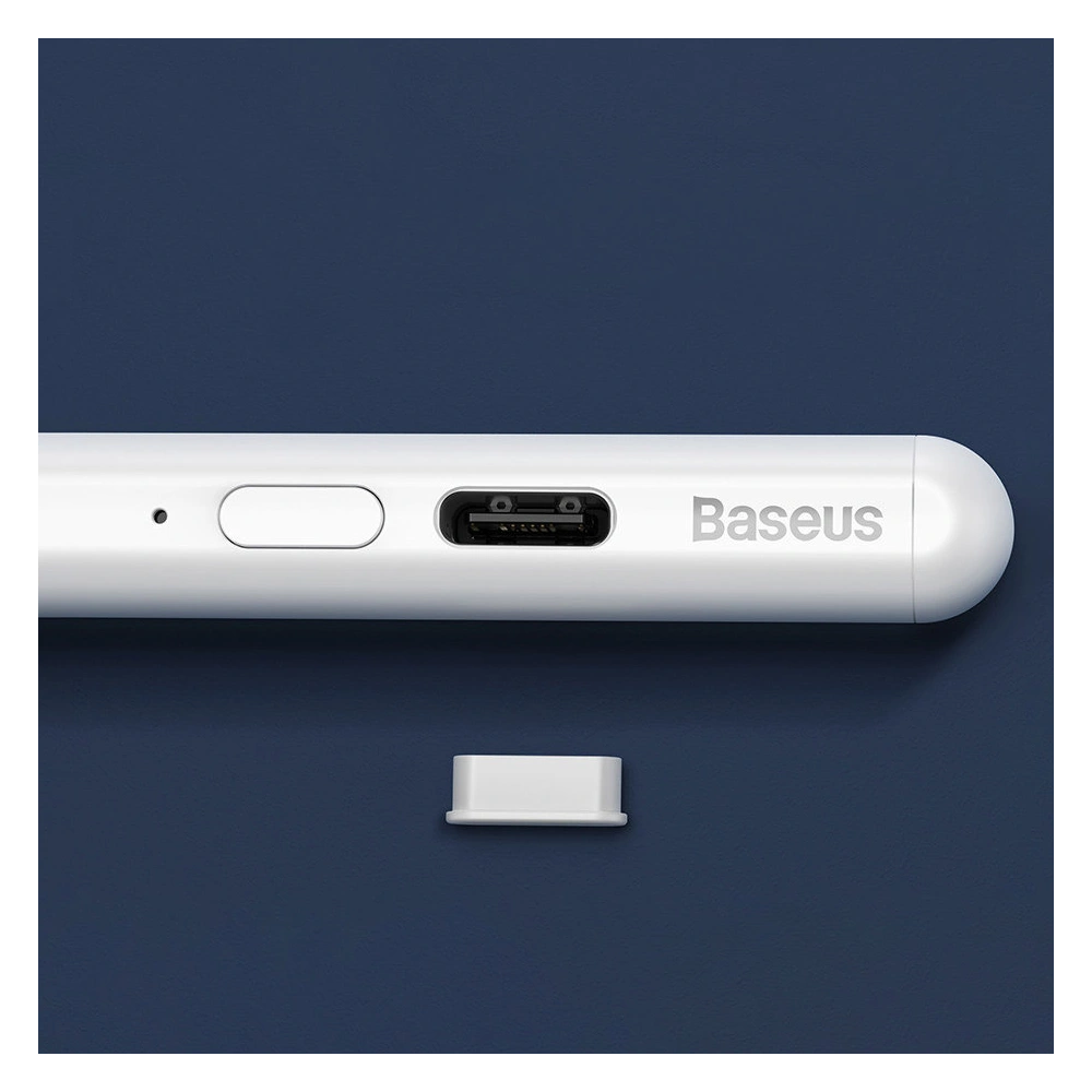 Rysik pojemnościowy Baseus do iPad biały + kabel USB-C 3A 0.3m