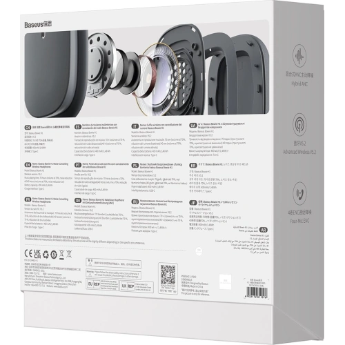 Kup Fejhallgató Baseus Bowie H1 Bluetooth 5.2 ANC szürke - BSU3441GRY - {ean13} - Sklep Home Screen