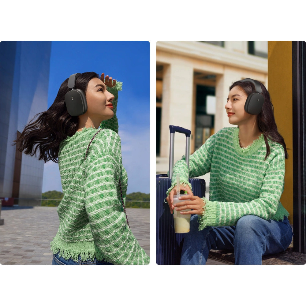 Słuchawki Baseus Bowie H1 Bluetooth 5.2 ANC szary