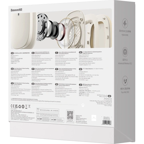 Kup Fülhallgató Baseus Bowie H1 Bluetooth 5.2 ANC fehér - BSU3442WHT - {ean13} - Sklep Home Screen