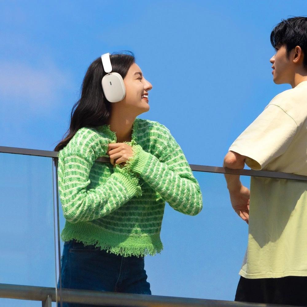 Słuchawki Baseus Bowie H1 Bluetooth 5.2 ANC biały