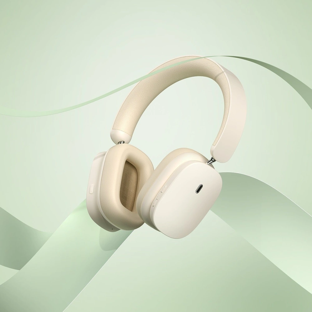Słuchawki Baseus Bowie H1 Bluetooth 5.2 ANC biały