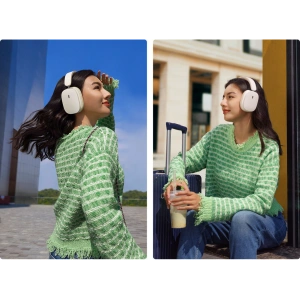 Buy Baseus Bowie H1 Wireless Headphones Bluetooth 5.2 ANC white - BSU3442WHT - {ean13} - Home Screen Store Europe