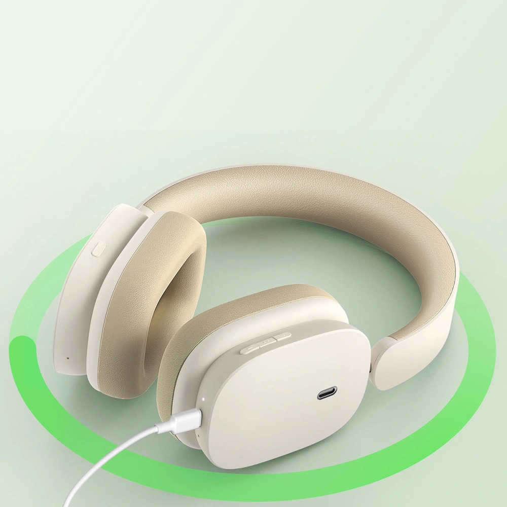 Słuchawki Baseus Bowie H1 Bluetooth 5.2 ANC biały