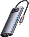 Kup Hub Baseus Metal Gleam Series 4-in-1 USB-C - 3 x USB 3.2 Gen.1 + RJ45 - BSU3443 - {ean13} - Sklep Home Screen