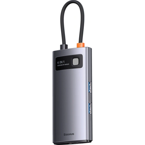 Kup Hub Baseus Metal Gleam Series 4-in-1 USB-C - 3 x USB 3.2 Gen.1 + RJ45 - BSU3443 - {ean13} - Sklep Home Screen