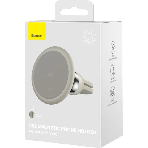 Buy Baseus C01 Air Vent Car Mount Holder gray - BSU3447GRY - {ean13} - Home Screen Store Europe