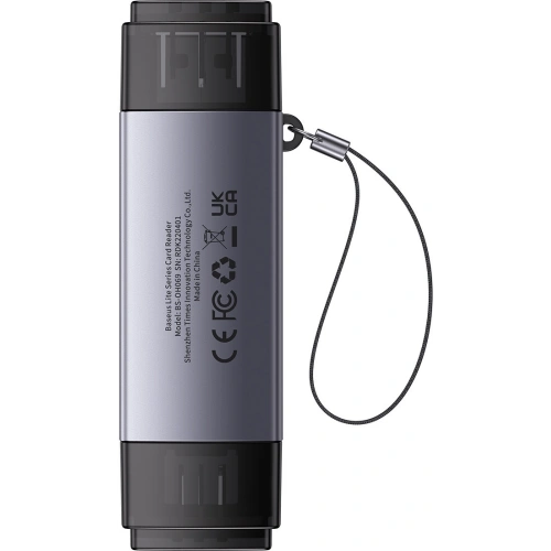 Kup Cititor de carduri SD/TF Baseus Lite Series USB-A/USB-C gri - BSU3448GRY - {ean13} - Sklep Home Screen