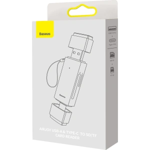 Buy Baseus Lite Series SD/TF Card Reader USB-A & USB-C gray - BSU3448GRY - {ean13} - Home Screen Store Europe