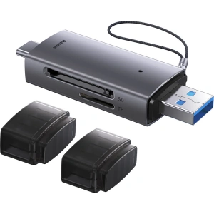Kup Čtečka karet SD/TF Baseus Lite Series USB-A/USB-C šedá - BSU3448GRY - {ean13} - Sklep Home Screen