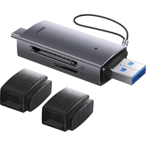 Kup Cititor de carduri SD/TF Baseus Lite Series USB-A/USB-C gri - BSU3448GRY - {ean13} - Sklep Home Screen