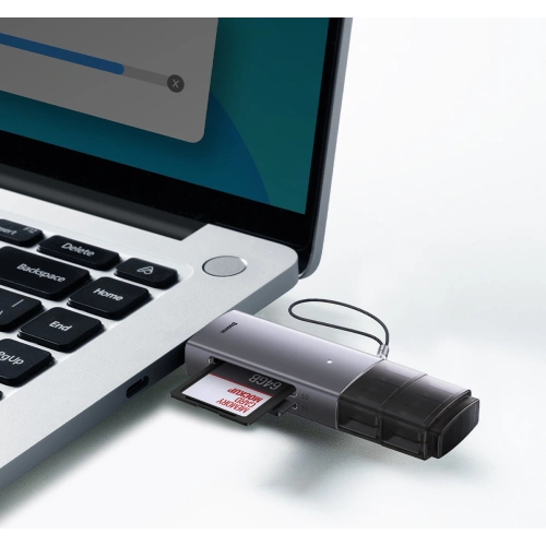 Kup Cititor de carduri SD/TF Baseus Lite Series USB-A/USB-C gri - BSU3448GRY - {ean13} - Sklep Home Screen